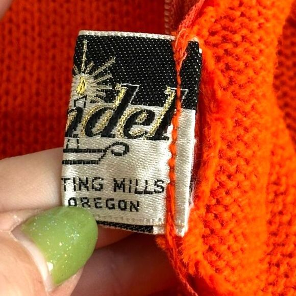 1960’s Cheerleader Sweater Vintage Kandel Knitting Mills Portland Medium Top - Picture 6 of 8